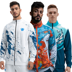 Men's Slim Fit Track <b>Jackets</b> Full Zip Running Athletic <b>Workout</b> Sublimation <b>Jackets</b> Lightweight Sports Active Training <b>Jackets</b> - Product Image 1