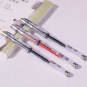 Penna Gel di grande capacità da 0.5mm con inchiostro multicolore blu e rosso in plastica per esami d'ufficio forniture di cancelleria - Product Image 6