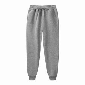 OEM/ODM Custom Made High Street Heavyweight Fleece <b>Lace</b> Anti-static Drawstring <b>Elastic</b> Waist Winter Sports Sweatpants Embroidery - Product Image 4