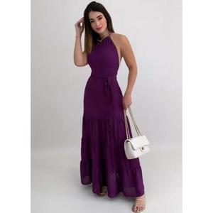 Vestido Maxi Holgado de Verano de Alta Calidad, Elegante y Casual para Fiestas Nocturnas, Vestidos Largos de Algodón para Mujer - Product Image 2