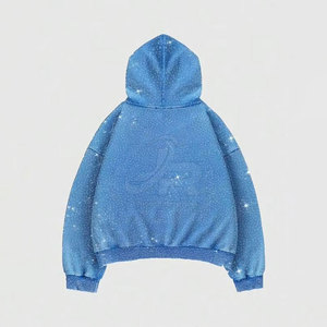 Sudadera con Capucha de Algodón con Pedrería, Cómoda y Básica, MOQ Bajo, Perfecta para Uso Casual, Tela Suave con Diseño Elegante - Product Image 2