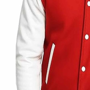 Varsity <b>Jacket</b> Varsity <b>Jacket</b> for Men Sleeves Varsity <b>Jacket</b> Custom Factory Made Blank <b>Leather</b> CottonFleece High Quality - Product Image 5