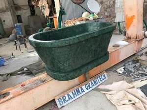 Baignoire en granit élégante et exquise et sculpture en pierre complexe pour la décoration de la salle de bain - Product Image 2