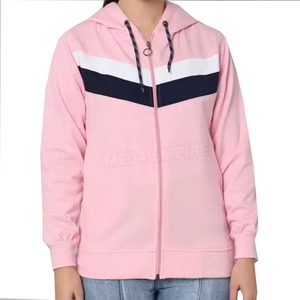 Hoodies Courts à Capuche Zippés pour Femmes, Style Ample et Épais, Tissu Polaire Coupe-Vent, Idéaux pour l'Hiver – Meilleures Ventes Automne avec Option OEM - Product Image 4