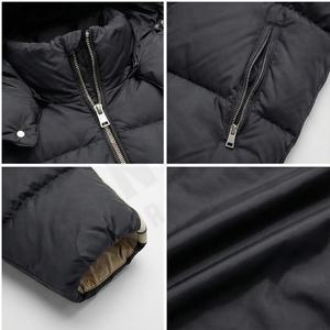 Oem personalizado impreso al aire libre acolchado burbuja cálido invierno hombres Puffer chaqueta de alta calidad con capucha cuello largo chaqueta de moda pato - Product Image 4