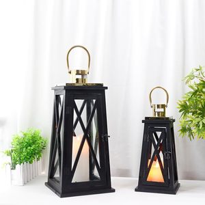 Portavelas Decorativos con Vidrio Templado, Farol Colgante Rústico para Jardín, Patio, Bodas, Fiestas, Interiores y Exteriores - Product Image 5