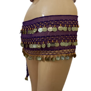 Foulard de danse orientale, jupe de danse du ventre, costume de danse à paillettes, équipement de danse (USA) - Product Image 1