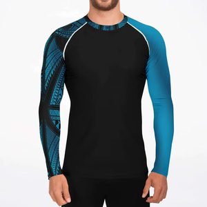 Camiseta de Compresión de Alta Calidad para MMA, Rashguard para Hombre, Personaliza tu Propio Logotipo, Rashguard Sublimado de Manga Larga para Hombre - Product Image 5