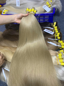 Extensiones de Cabello Vietnamita 100% Virgen, Rubias, en Paquetes, Todos los Tamaños de 12 a 32 Pulgadas, Super Double Drawn, Estilo Liso - Product Image 1