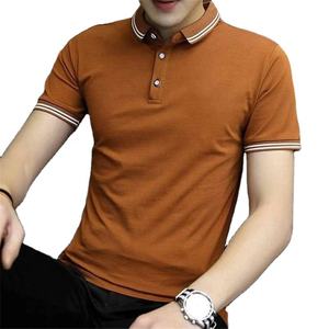 Polo de manga corta con logotipo personalizado para hombre, Polo informal de verano, de gran tamaño, precio barato, venta al por mayor - Product Image 3