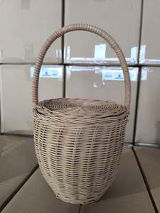 Eco-friendly Rattan <b>Storage</b> <b>Tray</b> Modern Design Multi-Use for Kitchen/Bathroom/Living Room Portable Woven Organizer 20-35cm - Product Image 5