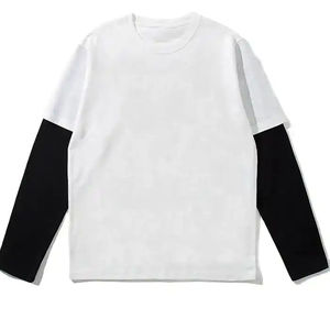 Chemise thermique à manches longues en tricot gaufré pour homme, mélange de coton, col rond, décontractée, pour l'extérieur, à porter en superposition au quotidien - Product Image 4