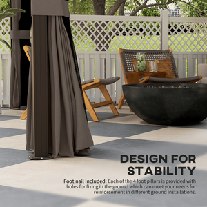 Pergola per Barbecue e Cucina all'Aperto, Gazebo per Uso Tutto l'Anno - Product Image 3