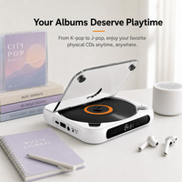 Lecteur CD portable carré transparent pour la maison, audio HiFi, bureau, voyage, rechargeable, logo personnalisé, OEM, usine
