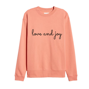 Love And Joy Sweat-shirt à col rond pour femme en coton jaune avec motif de lettres imprimées, coupe régulière, manches longues, automne - Product Image 1