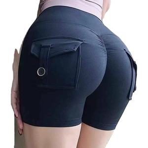 Pantalon de yoga grande taille pour femme, couleur unie, coupe ajustée, taille haute, en Spandex/Nylon, pour la gym et l'entraînement, taille élastique, décontracté - Product Image 1
