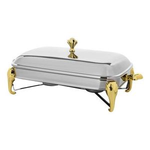 Recipiente para calentar comida tipo buffet de acero inoxidable premium con tapa hidráulica para equipos de servicio de catering en hoteles - Product Image 1