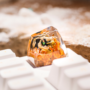 Keycaps Artisanat Forêt Mystique, Keycaps Artisanat Personnalisé, Keycaps Anime Mignons, Keycaps Verts, Ensemble de Keycaps, Keycaps en Bois - Product Image 2