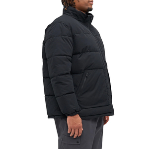 Chaqueta Acolchada con Capucha Negra para Hombre, Marca Curry Sports, Cierre Estándar, Abrigo de Invierno Informal, Impermeable, Cálido, de Alta Calidad - Product Image 4