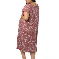 Robe de maternité en bambou bio tenue de maternité d'hôpital vêtements de nuit d'allaitement d'été robe de maternité personnalisée robe de maman chemise de nuit