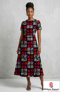 Tissu en coton imprimé africain Ankara Kitenge pour la confection de robes, vêtements de mode, couture, artisanat textile Ghana - Product Image 5