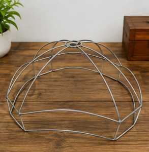 Classic Iron Geometrical <b>Lamp</b> <b>Shade</b> <b>Ring</b> Fitter Minimalist Design Wall Mount Home Decor Living Room Indoor Use Durable Moradabad - Product Image 1