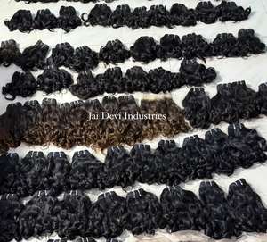 ผมอินเดียแท้แบบม้วนเป็นลอนสำหรับต่อผม แบบไม่ผ่านกระบวนการ 100% เรียงเกล็ดผมอย่างดี จัดส่งรวดเร็ว - Product Image 2