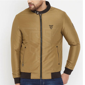 Chaqueta Bomber de Invierno para Hombre, Nuevo Diseño, Estilo Urbano, Manga Larga, Cierre Completo, Cuello Alto, Transpirable, Secado Rápido - Product Image 1
