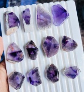 Cortes de Amatista Natural de Alta Calidad, Gemas Sueltas en Cabujón, Amatista Premium en Diversas Formas y Tamaños, Lote para Joyería - Product Image 2