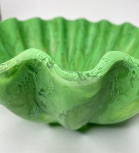 Frutero de Resina Ecológico, Estilo Elegante, Frutero Esmeralda Venus, Decoración Duradera para Mesa, Artículos para el Hogar, Frutero de Resina para Ensaladas - Product Image 4