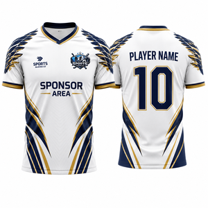 Nueva Camiseta de Fútbol con Logotipo Personalizado, Ligera, Cómoda, con Gestión de Humedad, Fabricante de Ropa Deportiva OEM ODM, Directo de Fábrica - Product Image 1