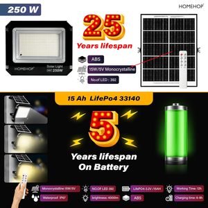 Lámpara Solar LED Inalámbrica de 250W para Exteriores, Impermeable, Automática, para Hogar, Jardín, Balcón y Camino - Product Image 4