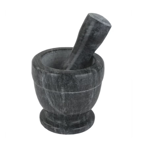 Mortero y Pilón de Mármol Natural, Molinillo Manual de Hierbas, Accesorio de Cocina - Product Image 3