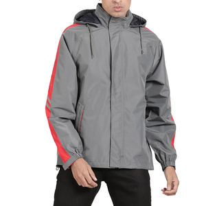 Unisex Solid Casual <b>Waterproof</b> Windbreaker Bomber Rain <b>Jacket</b> Lightweight Hooded Outerwear Front Zipper Wholesale Supplier - Product Image 4
