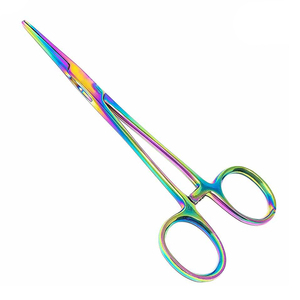 Pince de pêche en acier inoxydable multicolore arc-en-ciel, à mâchoires droites, avec système de verrouillage, pour l'élimination des hameçons et l'équipement de pêche - Product Image 1