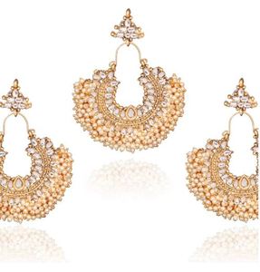 Modernos Pendientes Colgantes de Aleación Hechos a Mano con Diseño de Cristal, Diamantes de Imitación y Perlas para Bodas y Fiestas de Mujeres - Product Image 3