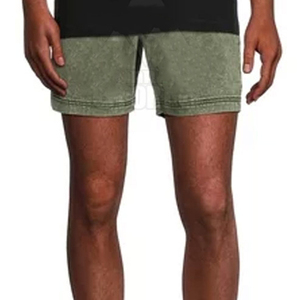 Shorts délavés à l'acide pour homme, tendance et de bonne qualité, avec logo personnalisé – Nouveauté promotionnelle - Product Image 4