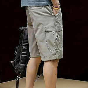 Pakistan Made High Quality Breathable Comfortable Men's Shorts Casual Solid Pattern Elastic Waist Closure Quick Dry Color men to - Product Image 4