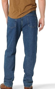 Pantalones Vaqueros de Último Diseño para Hombre, Ligeros, Rectos, Antiarrugas, de Algodón y Elastano, Estilo Formal, con Cierre de Cordón, Corte Regular - Product Image 4