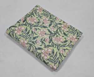 Tissu en coton imprimé au bloc, tissu imprimé à la main de Jaipur, tissu indien fait main pour robes, fournisseur de tissus en coton en gros - Product Image 2