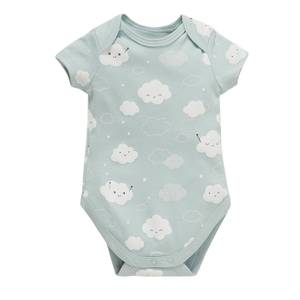 Organic Cotton Unisex Baby Onesie Soft Breathable Eco-Friendly Two Way Zipper OEM Wholesale - Product Image 2