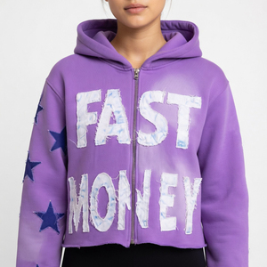 Sudadera con capucha personalizada de invierno 100% algodón con cremallera, lavado ácido, parche bordado desgastado, impermeable, transpirable, estilo urbano - Product Image 5