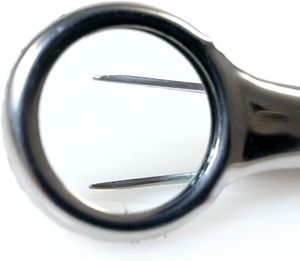Loupe, Pince à épiler, Ciseaux de rasage élégants, Ciseaux à cuticules à surface de coupe incurvée et tranchante - Product Image 4