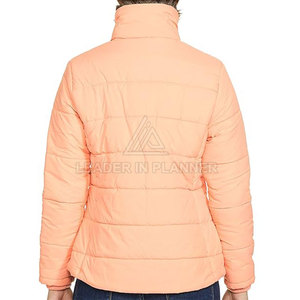 เสื้อแจ็คเก็ตพัฟเฟอร์ผู้หญิงแบบสั่งทำยอดนิยมประจำปี 2026 พร้อมปกตั้ง คอเสื้อถัก ผ้าระบายอากาศได้ดี คุณภาพสูง - Product Image 2