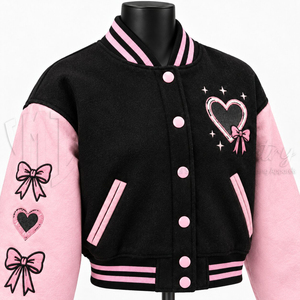 Chaqueta Corta Estilo Universitaria para Mujer, Chaqueta Bomber con Letras, Estilo Coreano, Ropa de Calle, Moda - Product Image 6