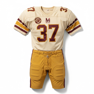 Uniforme de Fútbol Americano Personalizado con Diseño de Equipo, Jersey Sublimado, Paneles Laterales de Spandex Elástico en Cuatro Direcciones, Tela Resistente - Product Image 1