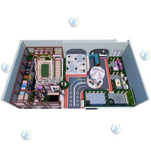 Indoor Playground Heavy-Duty Soft Play Area with Ball <b>Pool</b> <b>Slide</b> and Trampoline Customized Size High Capacity Kids Play Zone - Product Image 3