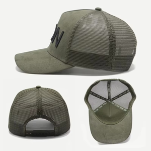 ผู้ผลิต OEM หมวกแก๊ป 5 ชิ้นแบบ Snapback ผ้า Suede ปักลายนูน 3 มิติ  รับทำตามสั่ง MOQ ต่ำ คุณภาพสูง ปักลายอย่างดี - Product Image 2