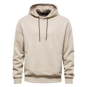 Sweat-shirt à capuche pour homme, style décontracté, en coton et polyester, motif uni, nouvelle collection hiver - Product Image 3