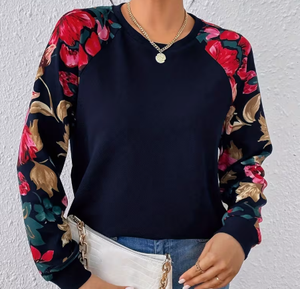 Sudadera de Punto con Estampado de Dibujos Animados para Mujer, Cuello Redondo, Manga Larga, Informal, para Otoño, 100% Algodón, Transpirable, Suave, 180g - Product Image 4